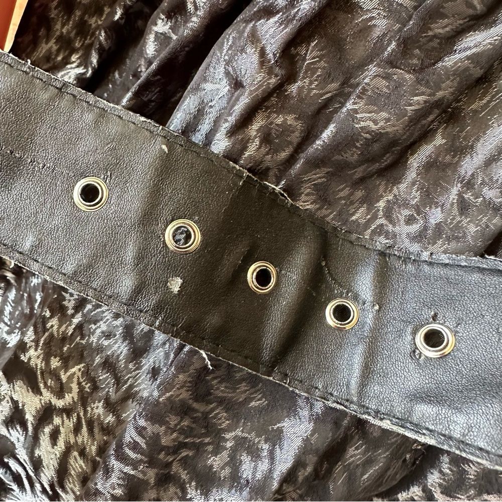 Y2K Betsey Johnson Retro Silver Black Leopard Dress - Picture 8 of 11